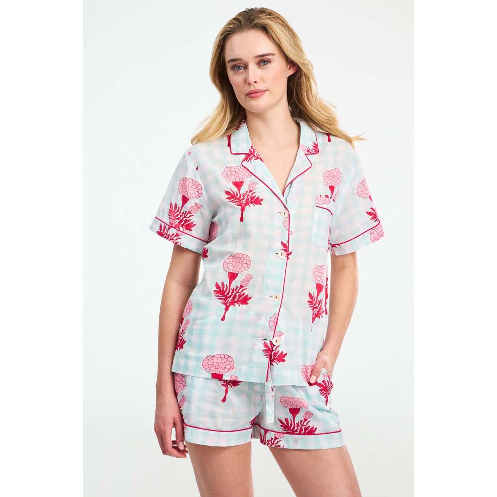 Roller Rabbit Marigold Gingham Livy Set Size MSEAFOAM / M